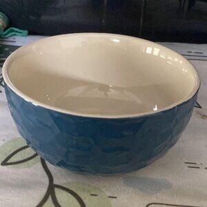 Wellberg Blue Textured Ceramic Bowl – 500ml Capacity